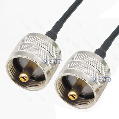 UHF Male To Male Plug PL259 PL-259 RG174 Cable Coaxial Kable Koax Pigtail 50ohm • $5.60