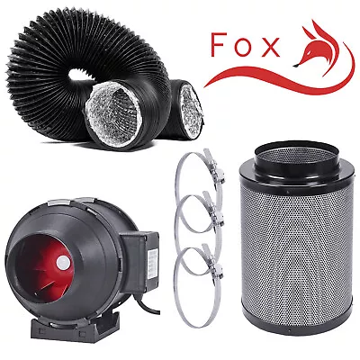 Hydroponics Fox Combi Ducting Silent Running Filter Kit Grow Tent • £96.60