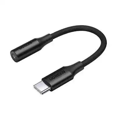Ugreen Headphone Adapter 3.5mm Mini Jack To USB Type C 10cm Black (AV161 50631) • $29.65