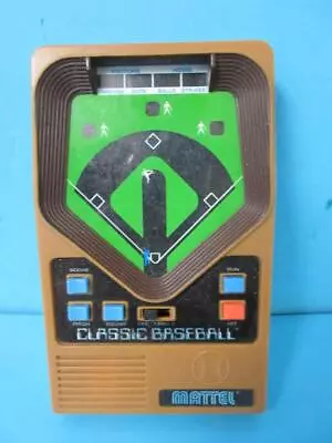 Mattel CLASSIC BASEBALL Vintage Electronic Handheld Game 2001 Works Great • $19.99