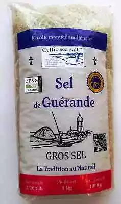 Sel De Guerande Celtic Sea Salt 1 Kg Coarse NEW ECO PACKAGING • £7.49