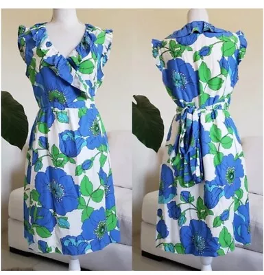 Kate Spade Aubrey Floral Print Silk Wrap Dress Sz L • $20