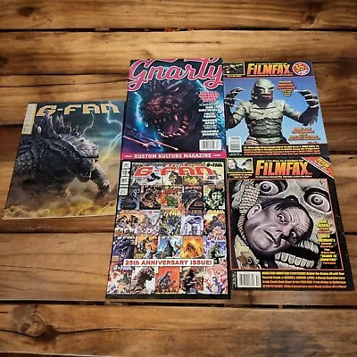 Monster Magazine Lot Of 5 G-Fan Gnarly FilmFax Godzilla Horror Creature  • $26.99