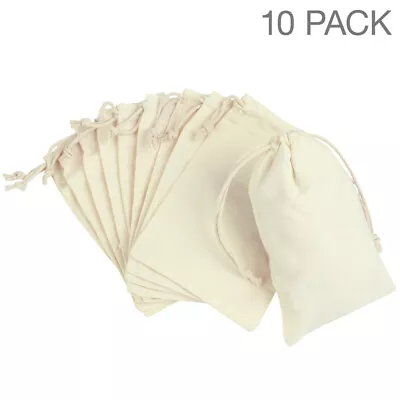  Small Fabric Bags Jewelry Drawstring Net Gift Gifts Organza • £7.06