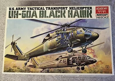 $44.99 • Buy Academy - US Army UH-60A Black Hawk Helicopter - 1/48 Scale Model Kit Minicraft