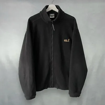 Jack Wolfskin Nanuk Full Zip Fleece Jacket Embroidered Logo Mens XL • £21.99