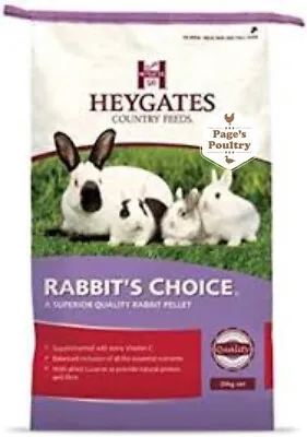 £22.99 • Buy Heygates Rabbit's Choice Pellets 20kg Food For Rabbits, Guinea Pigs  - NEXT DAY