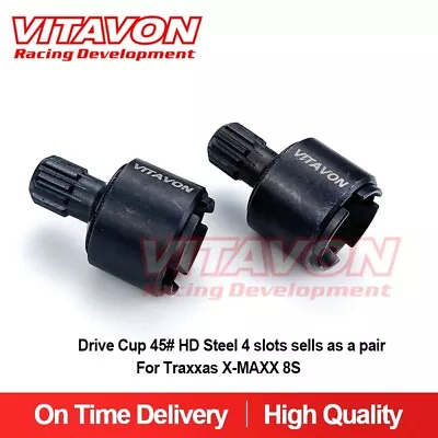 VITAVON Drive Cup 45# HD Steel 4 Slots Sells As A Pair For XRT X-MAXX 8S • $67.44