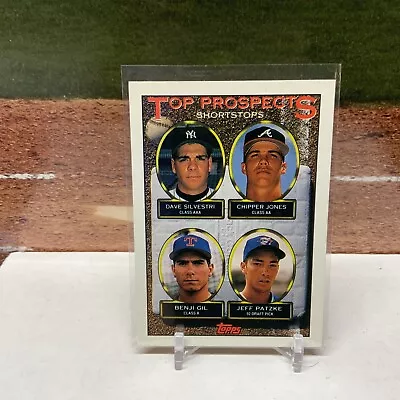 1993 Topps - Top Prospects  Micro #529 Dave Silvestri Benji Gil Chipper Jones • $1.99