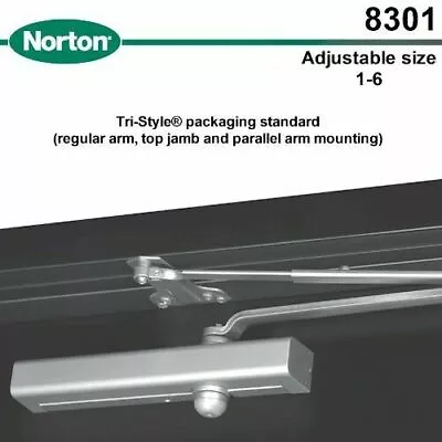 Norton 8301  (equal Yale 3301) Door  Closer Aluminum  Factory Fresh  Compare • $145.99