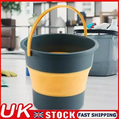 5/10L Collapsible Bucket Lightweight Folding Water Container For Camping Fishing • £8.69