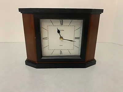 Bulova Mantel Or Desk Clock - Wood Casing • $18.75