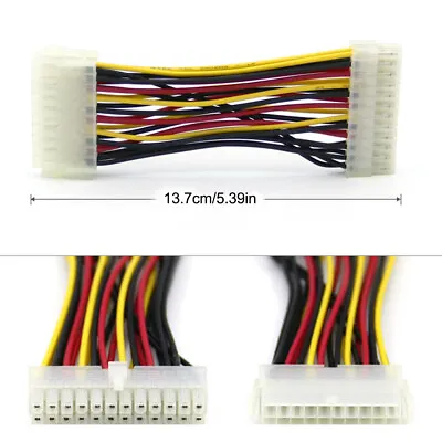 Practical Power Supply Durable Internal ATX 20pin Female To 24pin Male Adapter • £3.70