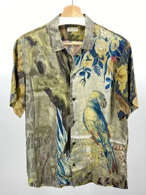 Dries Van Noten SS17 Bird Floral Tapestry Shirt Size 46 • $450