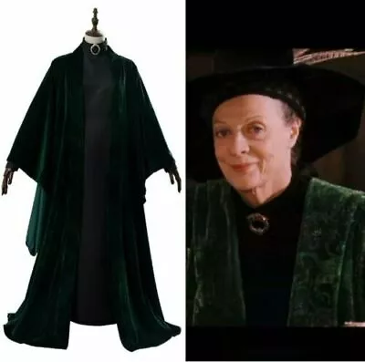 Cosplay Professor Minerva McGonagall Costume Halloween@ • $29.70