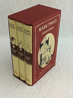 MARK TWAIN COLLECTED STORIES 3 Vol Set Folio Society 2012 In Slipcase • $69.95