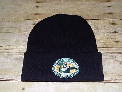 Lambeau Field GREEN BAY PACKERS Football Winter Black Knit Beanie Cap Hat! • $9.95