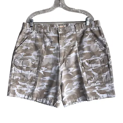 Savane Men's Cargo Shorts Size 40 Camo Camouflage Outdoor Hiking 100% Cotton • $12.41