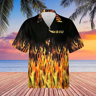 3D Hot Rod Flame Bowling Unisex Hawaiian Shirt Full Size S-5XL • $29.49