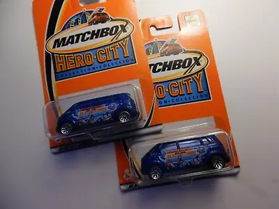 Matchbox Hero City Volkswagen Microbus Hero City Elementary #54 - Lot Of 2 • $10.90