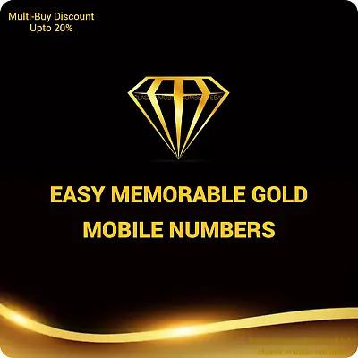 Gold Easy Mobile Number Golden Platinum Vip Uk Pay As You Go Sim Card • £8.49