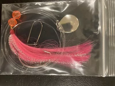 10 Buck Tail 4/0 Offset Kahle Hooks Fluke Flounder Spinner Rigs 3 Way Swivel • $24.99