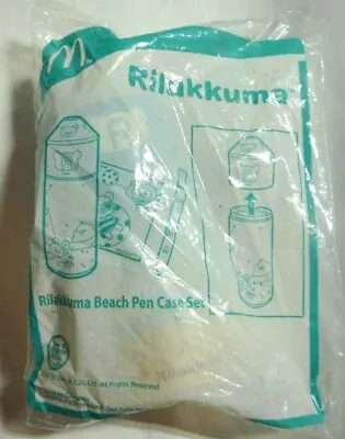 McDONALDS New RILAKKUMA Toy RILAKKUMA BEACH PEN CASE SET 2019 Malaysia Sealed • $3.99