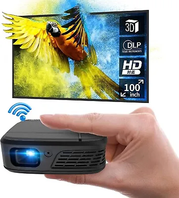 £239 • Buy Caiwei Dlp Smart 3D Hdmi 1080p Rechargeable Usb Wi-fi Portable Projector