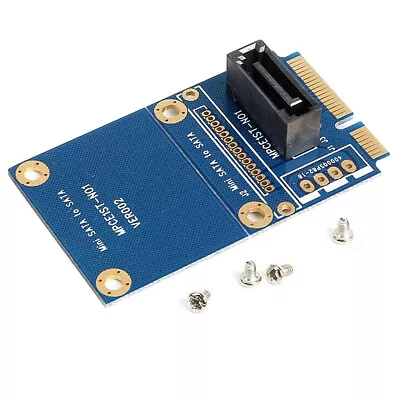 MSATA Mini PCI-e SATA SSD Slot To 7 Pin SATA HDD Convert Card Adapter • $7.99