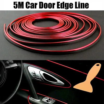 5M Car Interior Decor Red Point Edge Gap Door Panel Accessories Molding Line NSW • $6.89