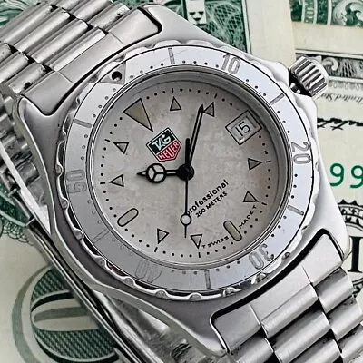 TAG Heuer Quartz Professional 200m Date QZ Vintage Men's Watch 972.013R F/S • $299.99