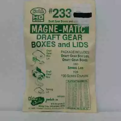 Kadee Couplers: #233 HO Scale 30-Series Gearboxes & Lids • $4.55