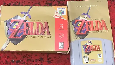 Legend Of Zelda: Ocarina Of Time N64 Nintendo 64 Complete CIB Authentic • $129.99