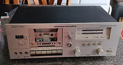 Vintage Marantz SD-3000 2-Speed Cassette Deck Recently Cleaned & Serviced VIDEO • $349.95