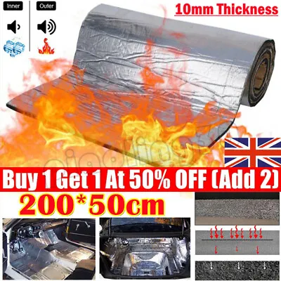 £8.89 • Buy 10mm Car Sound Proof Deadening Mat Aluminum Sheet Heat Insulation Self Adhesive