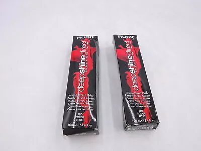 £9.66 • Buy 2 Rusk Deep Shine Intense Direct Advanced Marine Therapy Hair Color 3.4 Oz Red