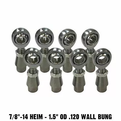 $244.98 • Buy 7/8  Chromoly Heim Joint 1.5  OD .120  Wall Bung 4 Link Rod End Fabrication Kit