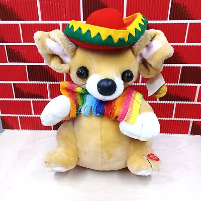 Vintage Mills Trading  Chihuahua Dog 12” Animated Plush - Sings La Bamba Retired • $10