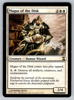 MTG Magic The Gathering Time Spiral Regular Rare NM Magus Of The Disk 27/301 • $2.25