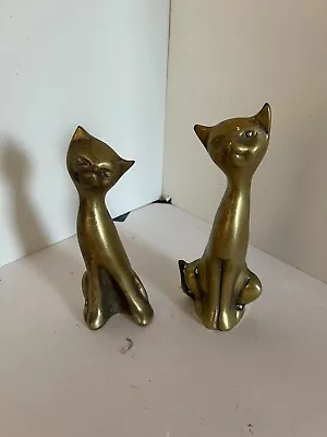 Vintage Brass Metal Cat Kitten Pair Lot Figures • $16.99