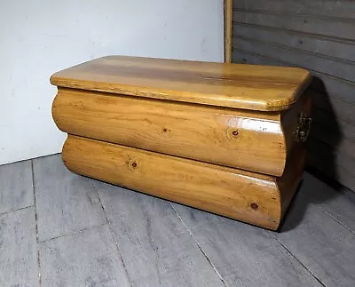 $112.50 • Buy Vintage Rustic Handcrafted Storage Chest Box With Lid Brass Handles. Planter B36