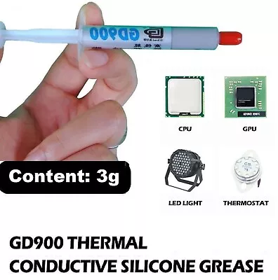 Thermal Grease Heatsink Paste CPU GPU VGA Syringe Cooling Compound GD900 Tool • $7.49