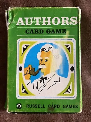 Authors Card Game Vintage 1950’s. Complete Set In Box • $8.95