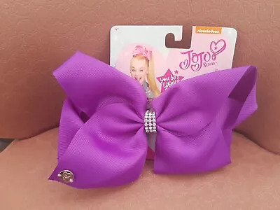 8inch 20cm Jojo Siwa Bow Girls Hair Accessory Large Big School Dance Purple  • $15