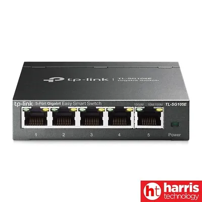 TP-Link TL-SG105E 5-Port Gigabit Easy Smart Switch 1000Mbps VLAN Network Monitor • $48.80
