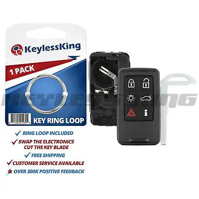 Replacement 6b Key Fob Remote Shell Case For Volvo S60 S80 V60 V70 XC60 XC70 • $12.95