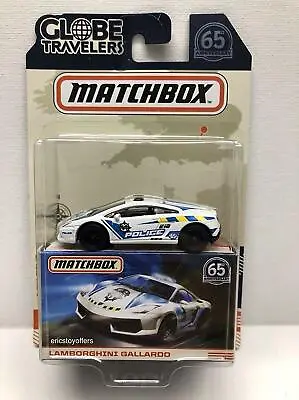 MATCHBOX 2018 GLOBE TRAVELERS  AUDI R8 Lamborghini Gallardo Gallardo Police • $8.95