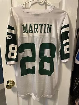 Curtis Martin New York Jets Football Starter Men’s White Jersey Size 46 • $50