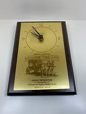 Mill Bay Clock Company Howard Distributors Funeral Car People Canada Clock Plaqu • $29.13