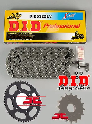 FITS Yamaha YZF-R6 (5EB) 1999-2002 DID 532 ZLV X Ring Chain And Sprocket Set Kit • $211.51